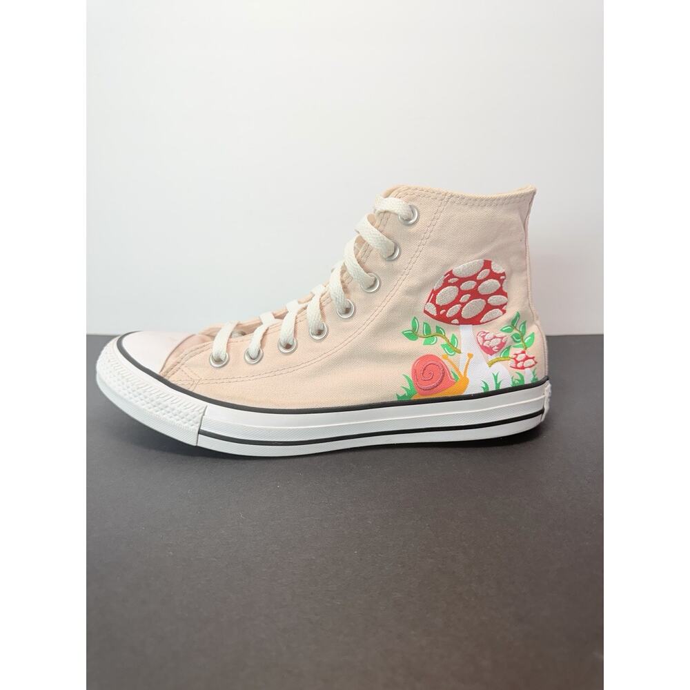 Converse Chuck Taylor All Star Hi Mushroom Garden Sneaker Women's Pink Sz 7.5 - Picture 3 of 9